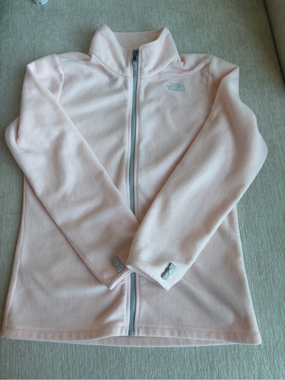 The North Face Girls' Pink Fleece Full Zip Jacket XL (18)